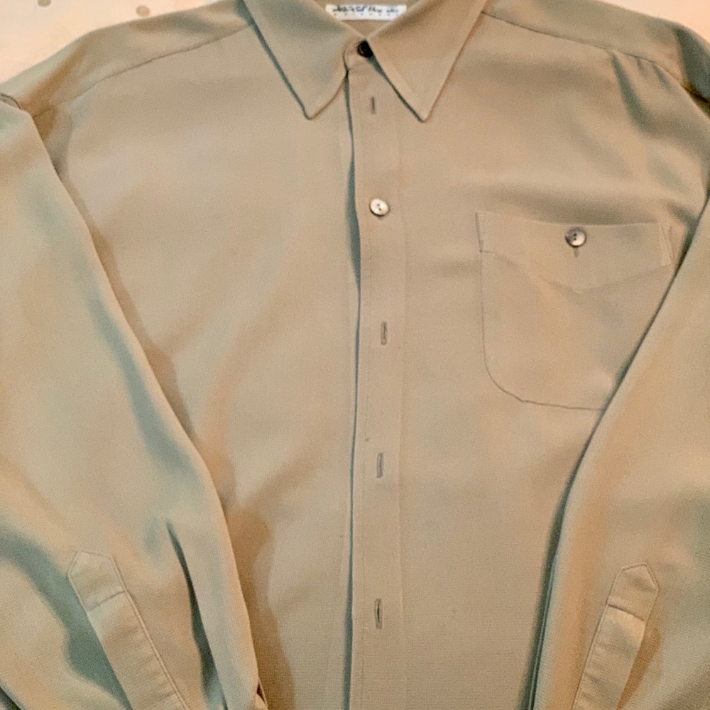 Per Lui Per Lei Silk Shirt.  XL.